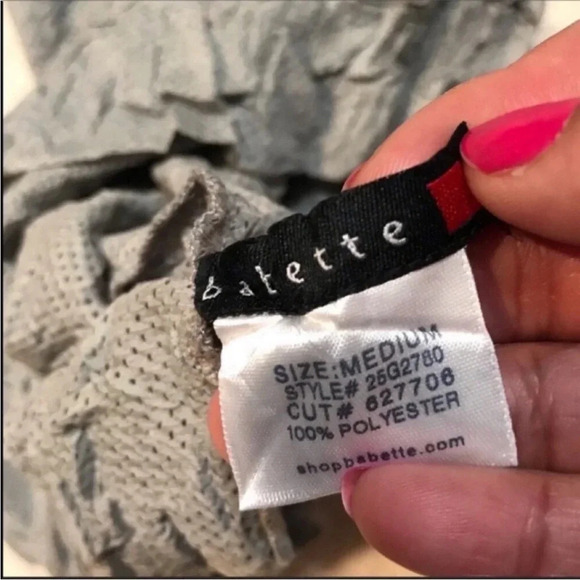 NWT Babette Grey Tank Top Size Medium Style 25G2780 - Picture 2 of 5